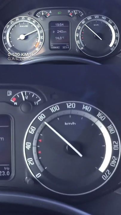 Skoda Octavia RS 2.0 TFSI 0-100 km/h 7.297 seconds