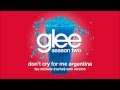 Don't Cry For Me Argentina (Rachel Solo Version) | Glee [HD FULL STUDIO]