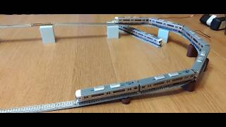 Tomix 313 Series With Tn Couplers On 177mm Radius Curves Climbing A Steep Incline