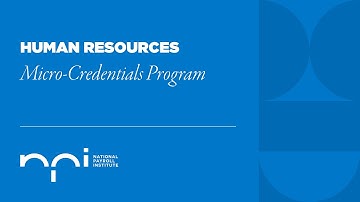 HR Micro-Credentials Program