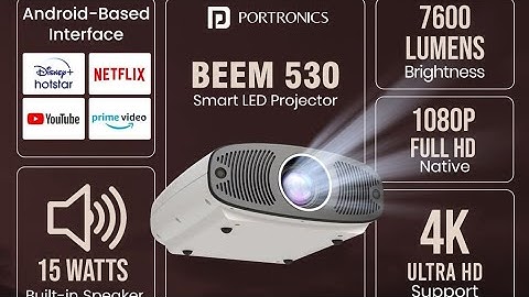Portronics Beem 530 Android Projector Unboxing #portronics #Projector #mobile