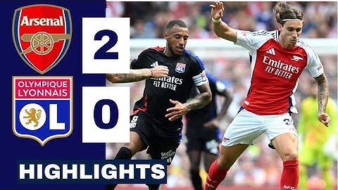 Arsenal vs Lyon (2-0) HIGHLIGHTS | Calafiori Arsenal DEBUT vs Lyon | Emirates Cup 2024.