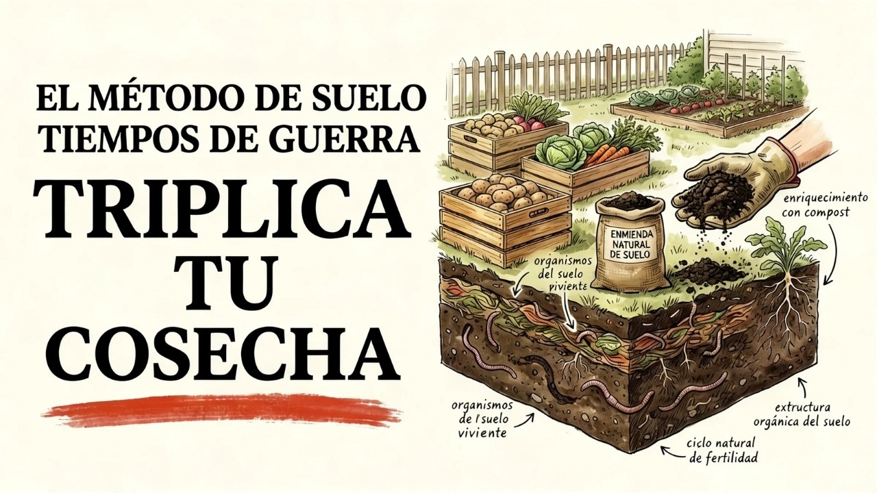 Secreto del suelo WWII: cosechas ×3 — ¿por qué las empresas de fertilizantes lo enterraron 80 años?