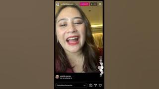 Prilly latuconsina Live di instagram //