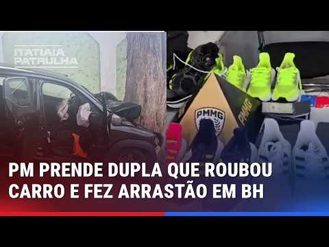 DUPLA É PRESA PELA PM APÓS BATER CARRO ROUBADO NO PADRE EUSTÁQUIO, EM BH
