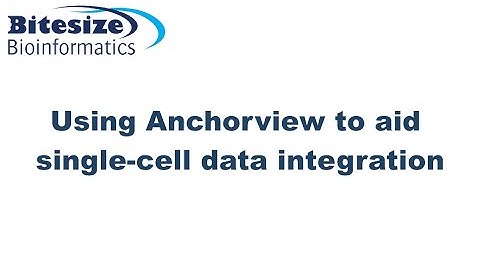 Using Anchorview to aid single-cell data integration