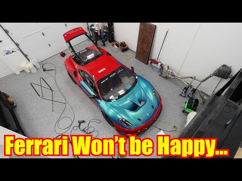 One-Off Turquoise wrap for my Ferrari!
