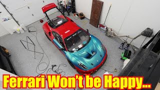 One-Off Turquoise wrap for my Ferrari!