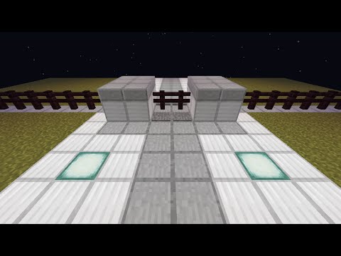 Minecraft 2マスのピストンフェンスゲート Youtube