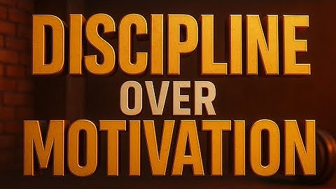 Stop met het najagen van motivatie — bouw discipline op