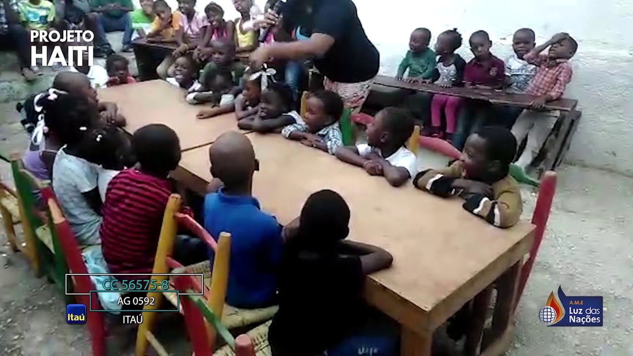 Orfanato  no HAITI - Crianças recebem carinho, amor e esperança de um mundo melhor.