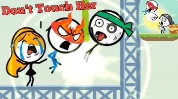 Attack Draw Line | Levels 18 - 32 | Gameplay Walkthrough | Funny Stickman Puzzle Game (WEEGOON)