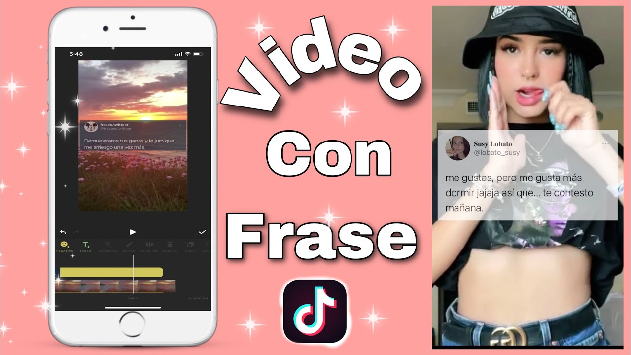COMO hacer VIDEOS con FRASES *estilo tik tok* YouTube