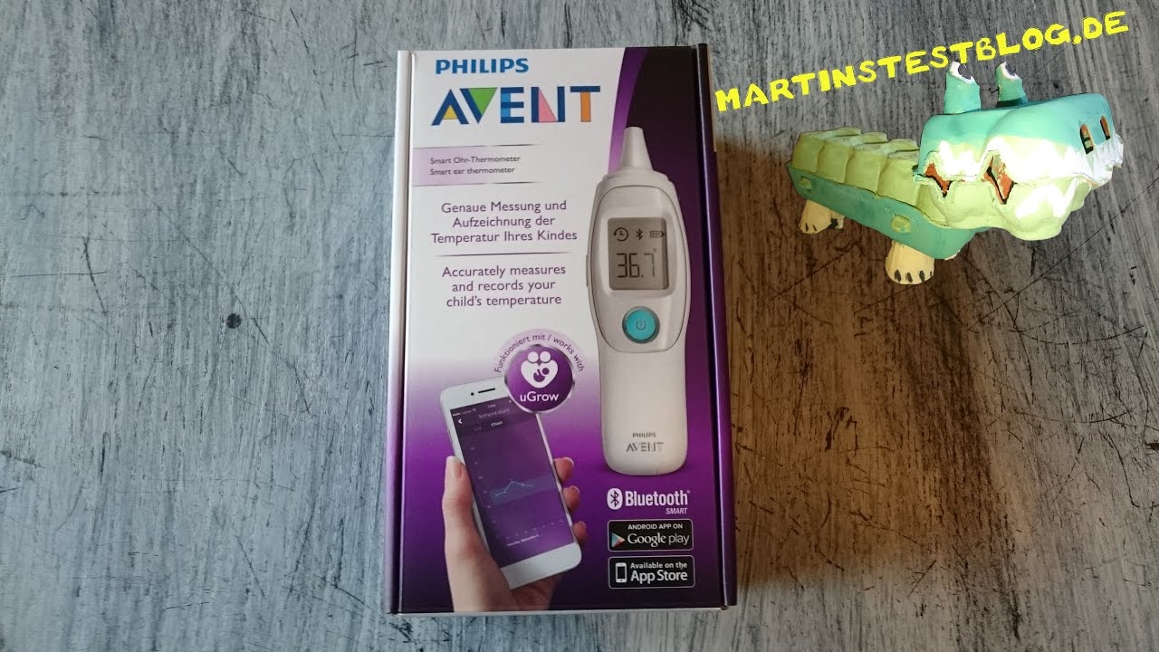 Philips Avent Smart OhrThermometer Unboxing und Review YouTube