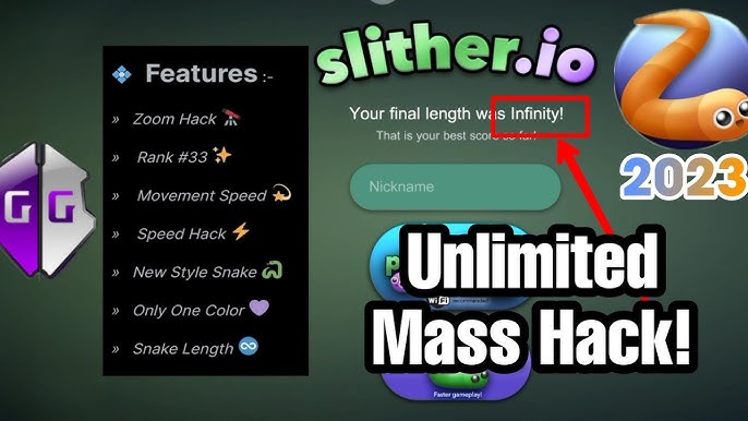 Slither.io Zoom menu FOR ONLINE MODE - LUA scripts - GameGuardian