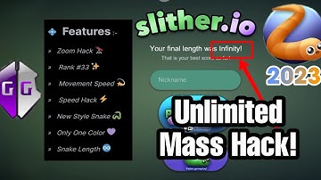 UNLIMITED MASS HÀCK | Slither.io | GameGuardian