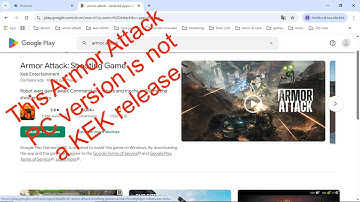 This Armor Attack PC version is NOT a KEK release