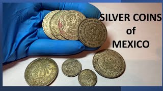 SILVER COINS of MEXICO What are they Worth? 20 Centavos (1927), 25 C (1952), 1 Peso (1926-1963)