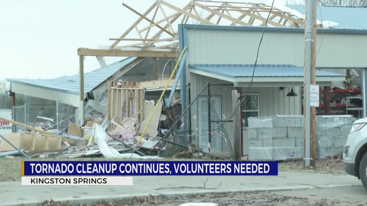 Tornado cleanup continues - YouTube