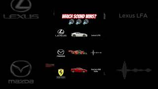 Lexus LFA vs Mazda 787B vs Ferrari 458 Italia. Which sound wins? 🔊 #lexuslfa #mazda787b #ferrari458