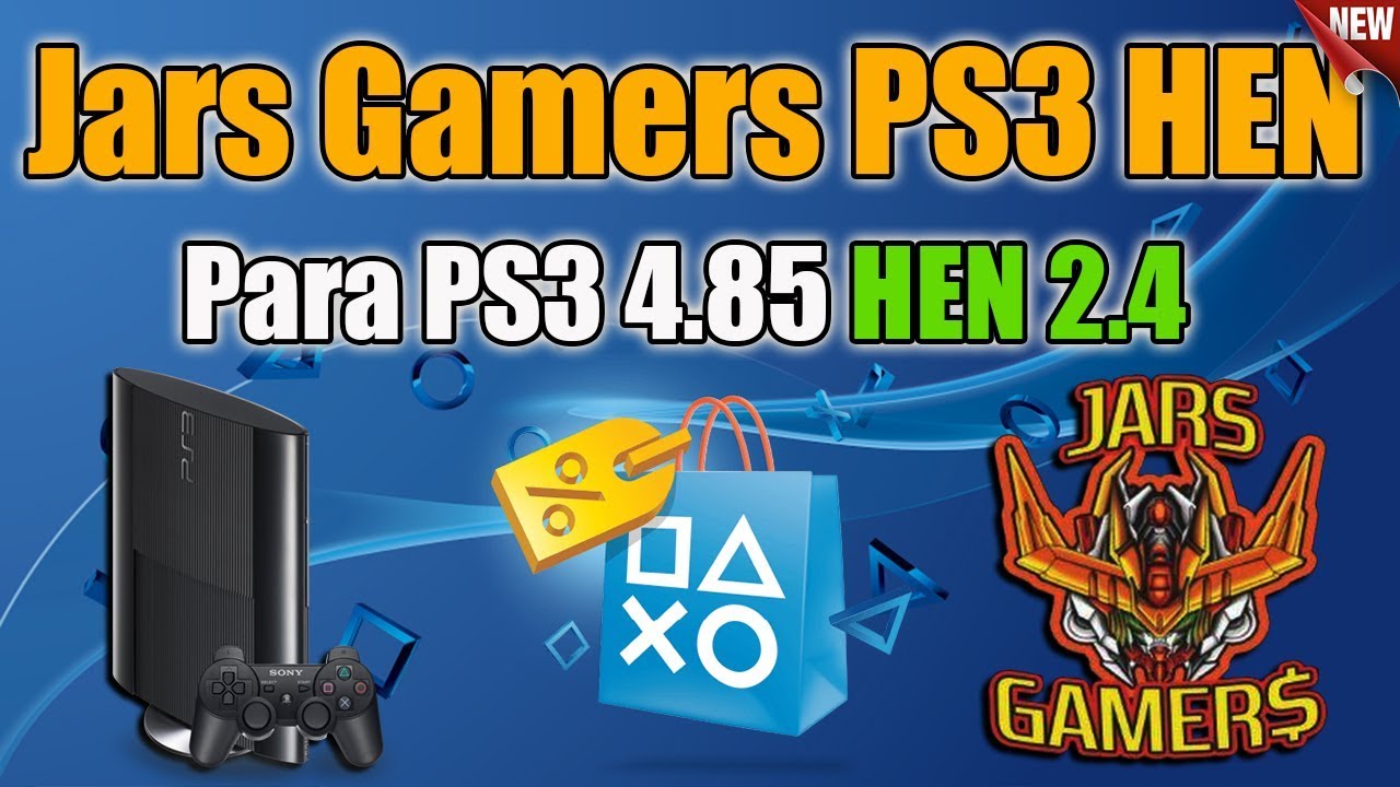 PS3 Jars Gamers Última VERSIÓN PS3 4.85 HEN 2.4 YouTube