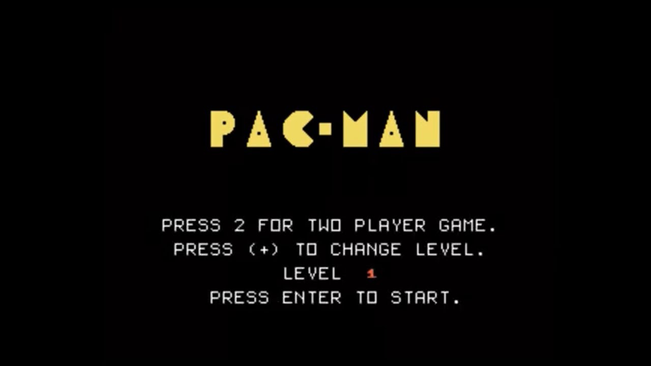 Pacman Texas Instruments 99/4A (1983) Atarisoft Full Walkthrough No Commentary