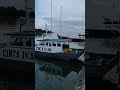 kapal nelayan berlabuh jangkar #kapalnelayan #kapalkayu #pompong