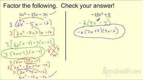 Algebra 1 9.4   Multi-Step Factoring