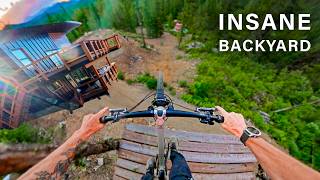 He Built His House Around the Jumps!