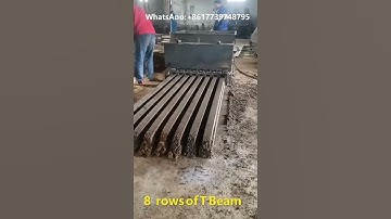 Prestressed Concrete T beams making machine 8 T beam production at one go