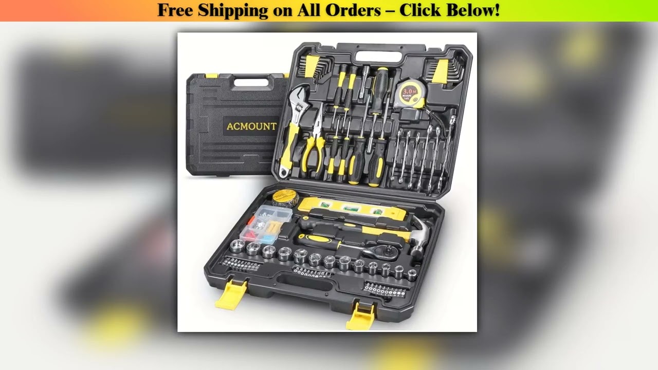 108 Pcs/set Acmount Tool Kit  Home Tool Kit DIY Household Tool Sets for Home Repair and Maintenance