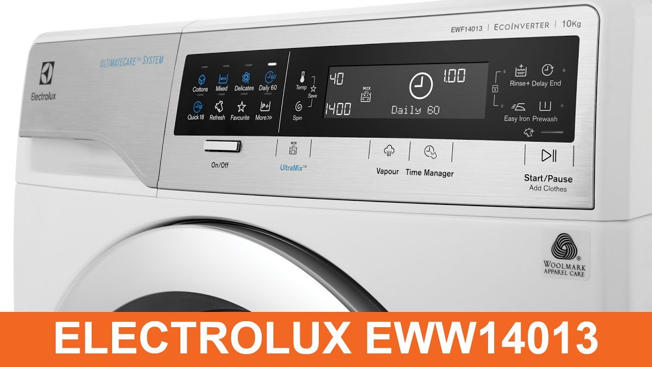Electrolux EWW14013 Ultimate in Care YouTube