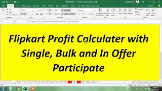 Flipkart Profit Calculator For Single, Bulk and In Offer Participate Profit screenshot 5
