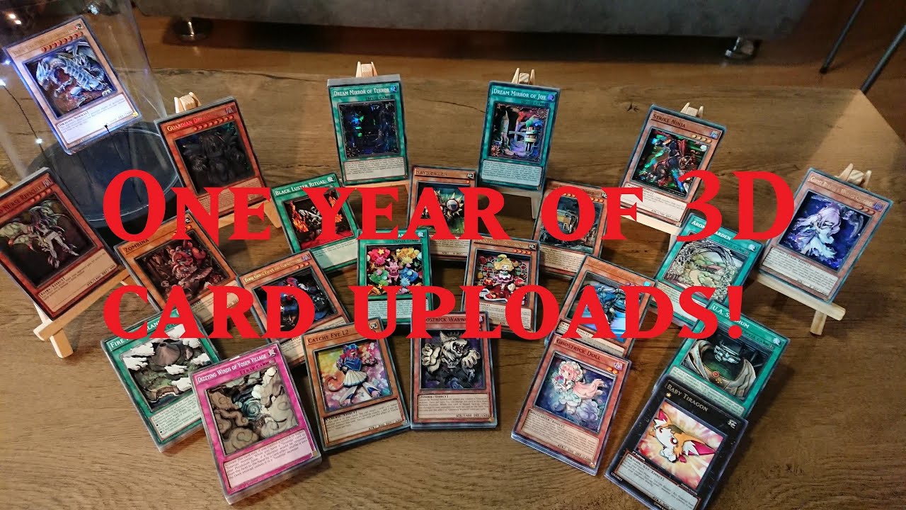 3D Yu-Gi-Oh Cards: First Year of projects celebration! - YouTube