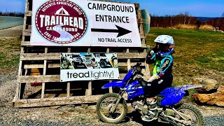 10 Year Old Riding Aoaa Trails ,2,3 Big Rocky Hill Climb