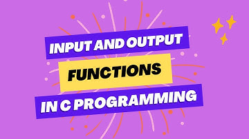 Input & Output Functions | getch getche getchar gets scanf putchar puts printf | C Programming