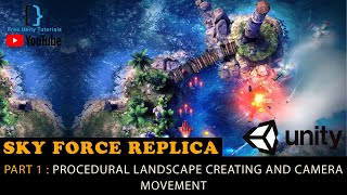 Procedural Landscape : Sky force plane shooter Replica in Unity 3D (E01) screenshot 2