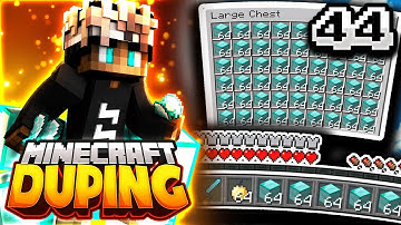 DUPING TONS OF DIAMOND BLOCKS AND EMERALD BLOCKS! | Minecraft DUPING Series #44