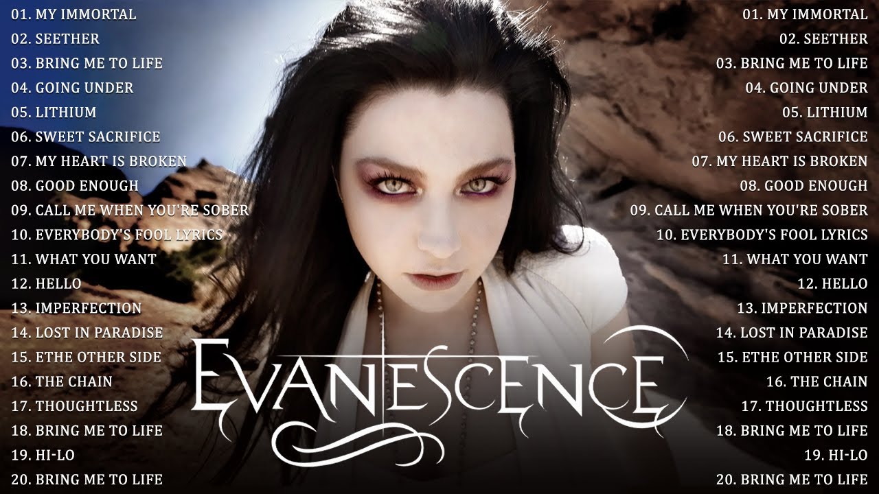 evanescence tour songs