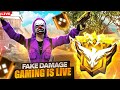 Fake Damage gaming  is  Live Stream playing free fire  max with random player