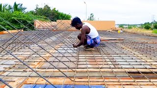 Cantilever slab reinforcement work | Roof reinforcement details | Sree Hari Constructions