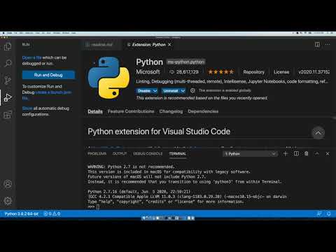 Video: Hoe voer ik een Python-programma uit in Visual Studio?