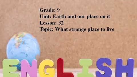 Excel 9. Module 3. What a Strange  Place to Live