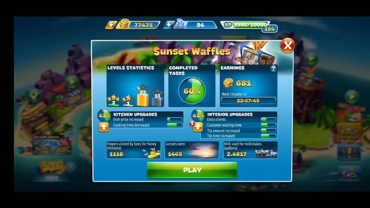 cooking fever sunset waffles cooking fever sunset waffles