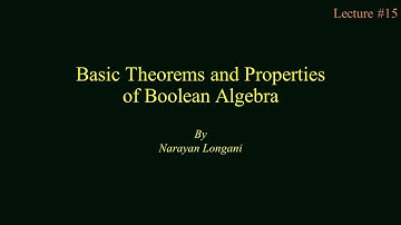 Basic Theorems and Properties | Binary Operators & Variables | Axioms & Postulates
