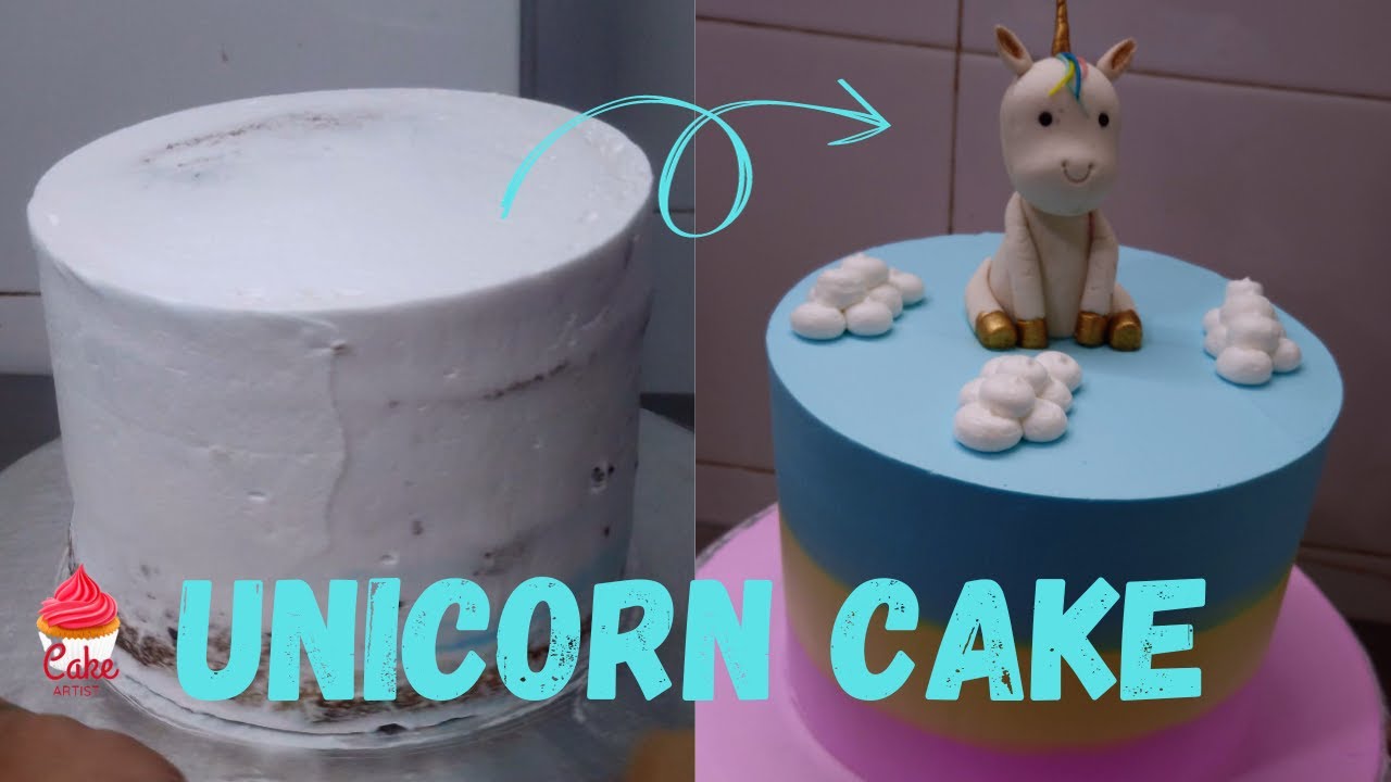 How To Make A Unicorn Cake | Rainbow Unicorn Cake | - YouTube