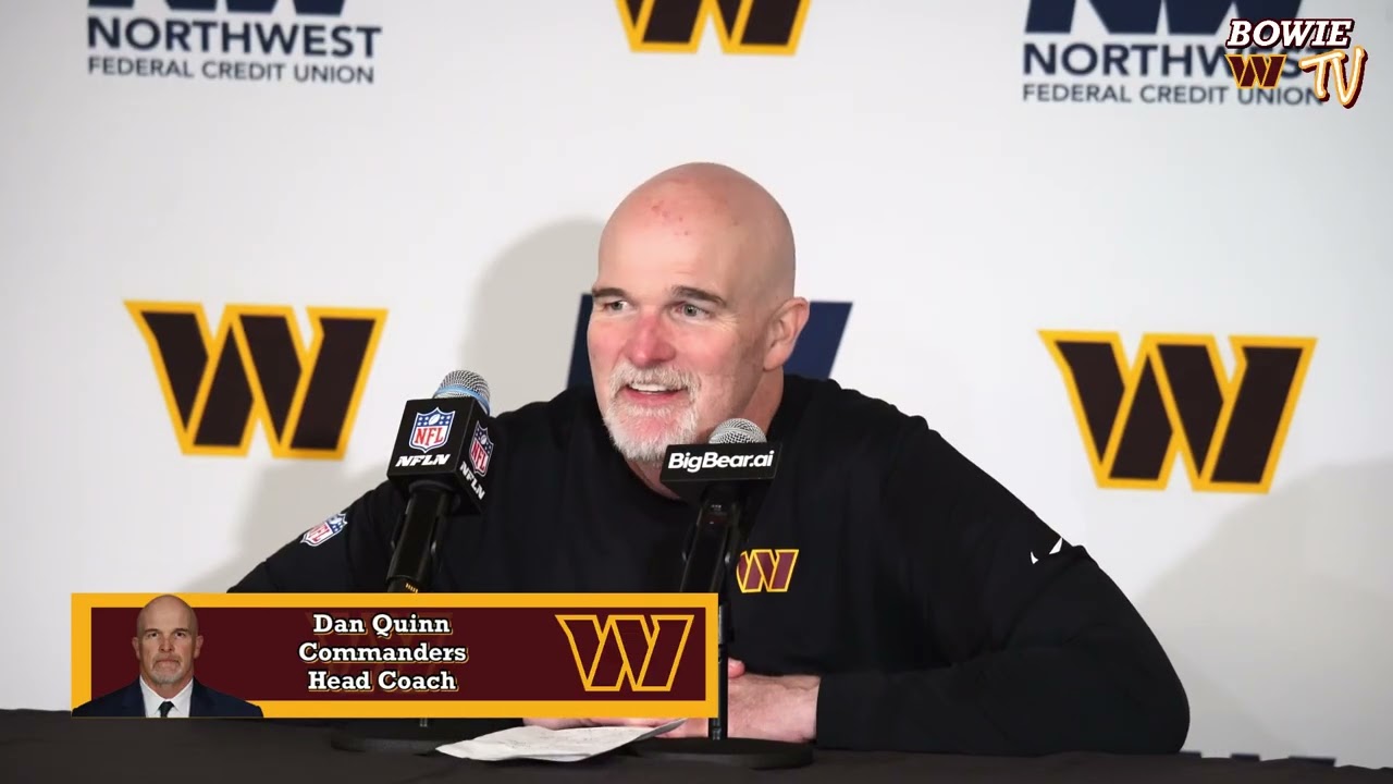Выслушайте главного тренера «Вашингтон Коммандерс» Дэна Куинна | «Коммандерс» против «Бронкос» (3...