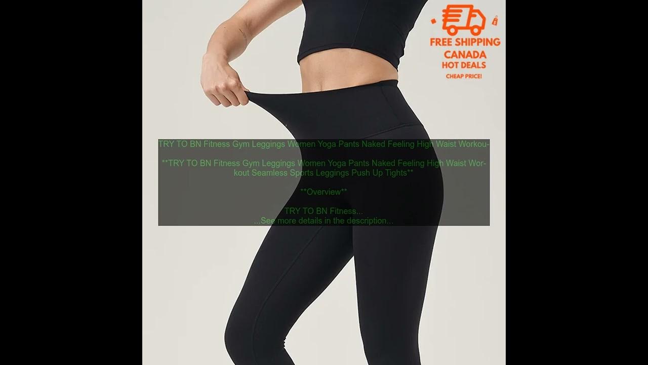 1005004046784145 TRY TO BN Fitness Gym Leggings Women Yoga Pants Naked  Feeling High Wai 