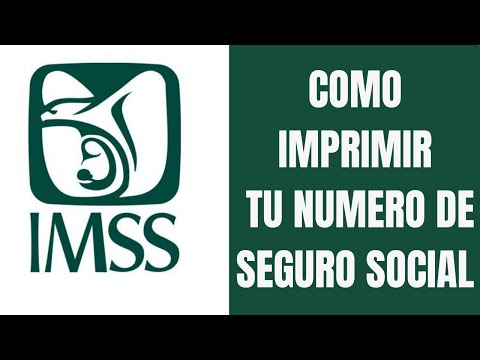 Como tramitar o reimprimir mi Número de Seguro Social - NSS, IMSS | 2022
