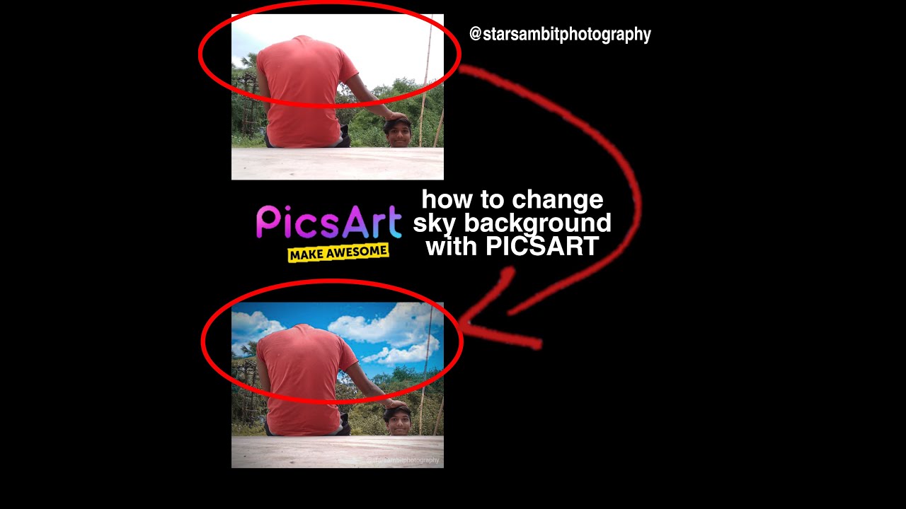 How To Change Sky Background In Simple Way Using PicsArt picsart Sky background editing 